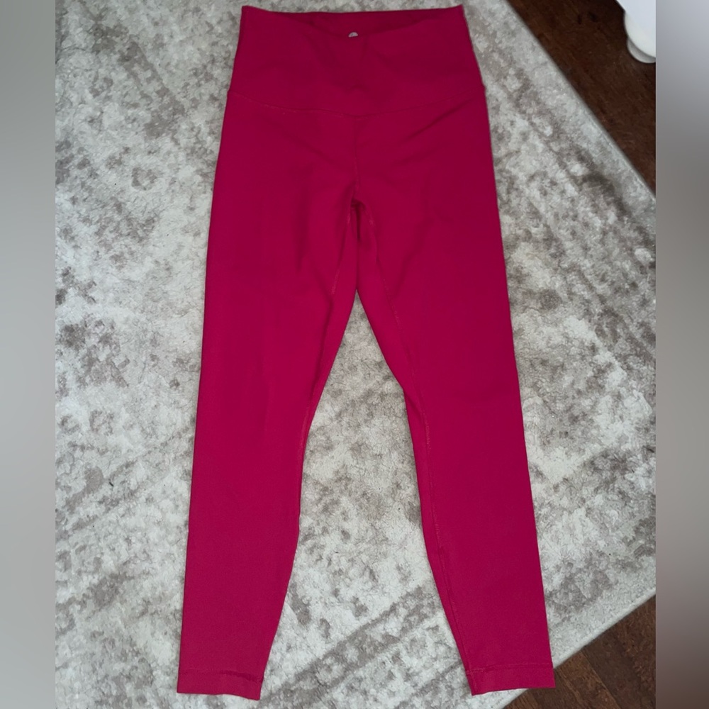 90 Degree - “Squat Proof” High-Waist Dark Pink Leggings